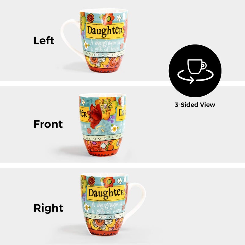 Divinity Boutique Ceramic Mug Mug & Note Stack, Daughter, 12 ounce - Image 5